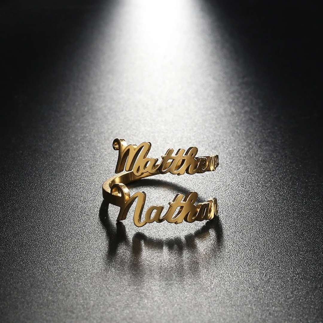 HT-Double Name Ring ♡